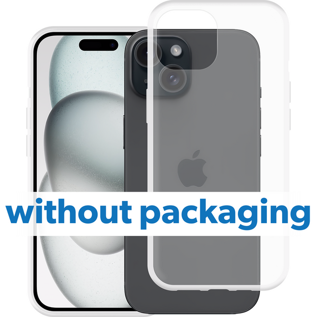 BULK | Zero% Case - iPhone 15 - Soft TPU Back Cover (GRS Recycled) - Clear