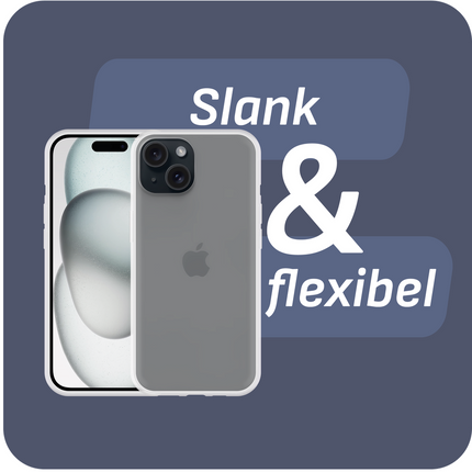 BULK | Zero% Case - iPhone 15 - Soft TPU Back Cover (GRS Recycled) - Clear