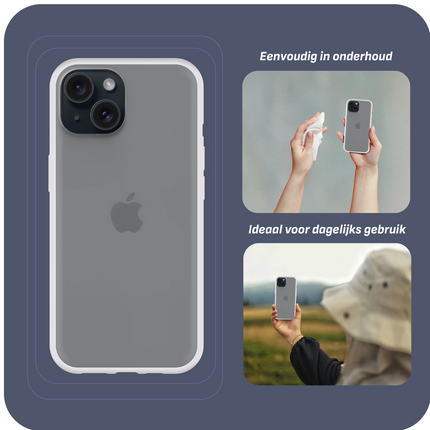BULK | Zero% Case - iPhone 15 - Soft TPU Back Cover (GRS Recycled) - Clear