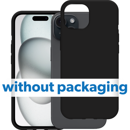 BULK | Zero% Case - iPhone 15 - Soft TPU Back Cover (GRS Recycled) - Black