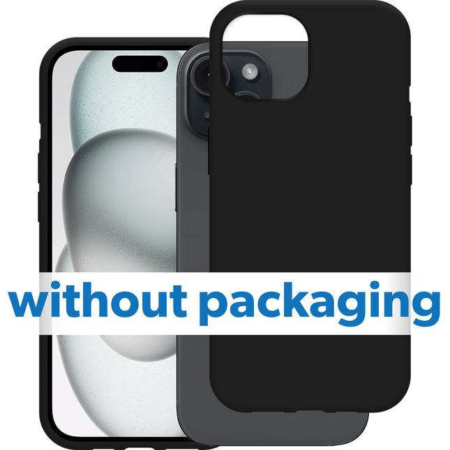 BULK | Zero% Case - iPhone 15 - Soft TPU Back Cover (GRS Recycled) - Black