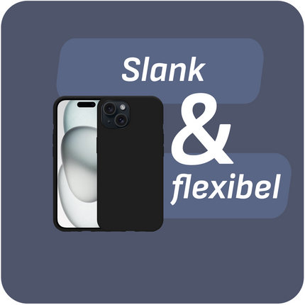 BULK | Zero% Case - iPhone 15 - Soft TPU Back Cover (GRS Recycled) - Black
