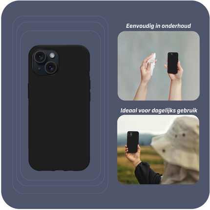 BULK | Zero% Case - iPhone 15 - Soft TPU Back Cover (GRS Recycled) - Black