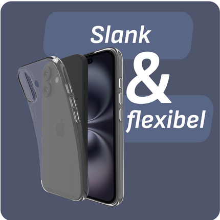 BULK | Zero% Case - iPhone 16 - Soft TPU Back Cover (GRS Recycled) - Clear
