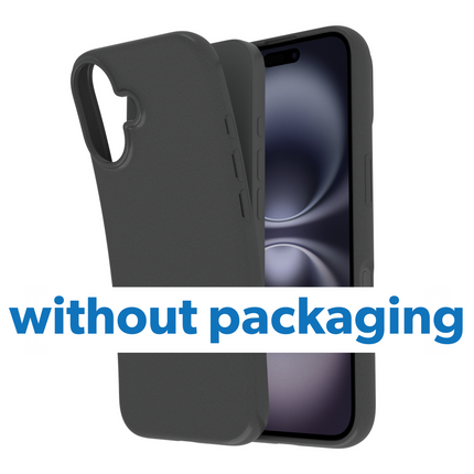 BULK | Zero% Case - iPhone 16 - Soft TPU Back Cover (GRS Recycled) - Black
