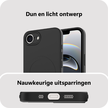BULK | Flex Case - iPhone 17e / 16e - TPU Back Cover - (compatible with MagSafe) - Black