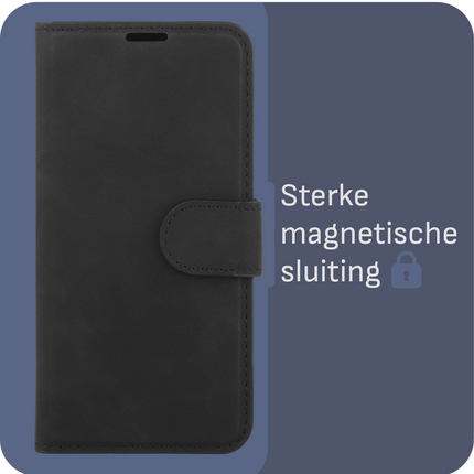 BULK | PrimeWallet Case - iPhone 17e / 16e - PU leather Wallet Case - Black
