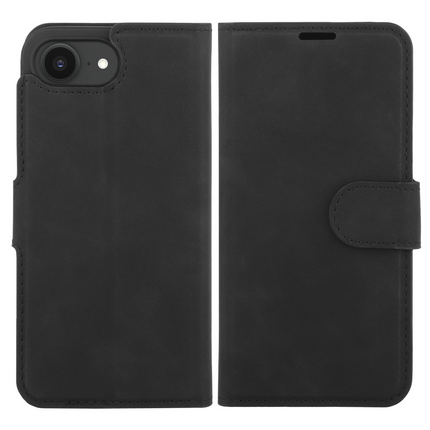 BULK | PrimeWallet Case - iPhone 17e / 16e - PU leather Wallet Case - Black