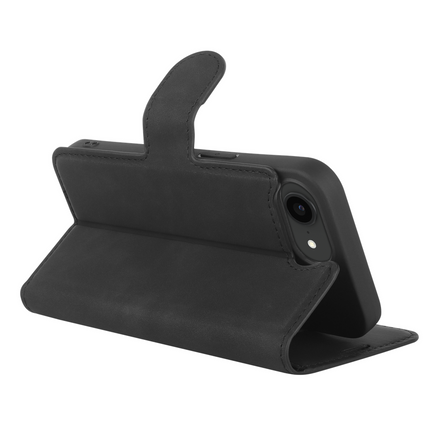 BULK | PrimeWallet Case - iPhone 17e / 16e - PU leather Wallet Case - Black