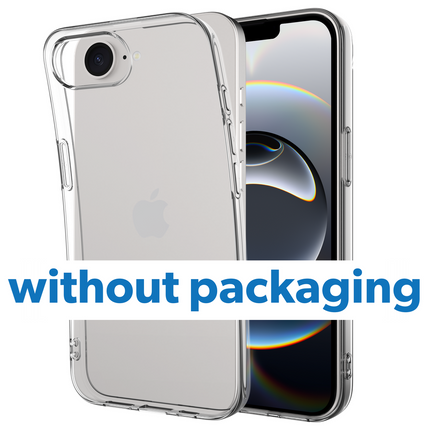 BULK | Zero% Case - iPhone 17e / 16e - Soft TPU Back Cover (GRS Recycled) - Clear