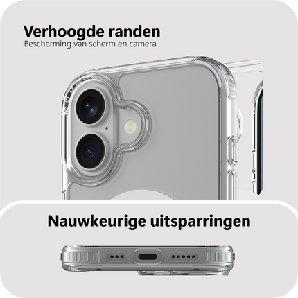 BULK | ArmorElite Case - iPhone 17 - Military Grade Back Cover - (compatible with MagSafe) - Clear