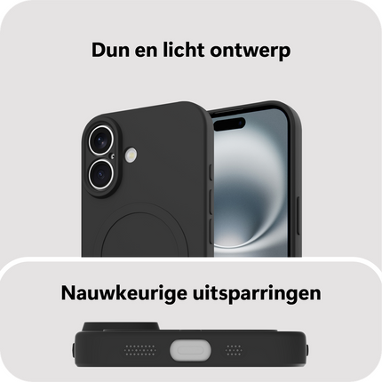 BULK | Flex Case - iPhone 17 - TPU Back Cover - (compatible with MagSafe) - Black