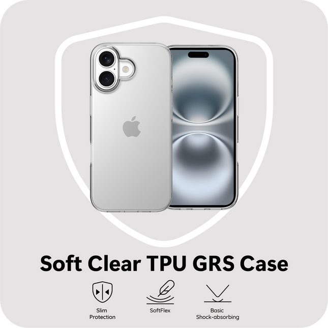 BULK | Zero% Case - iPhone 17 - Soft TPU Back Cover (GRS Recycled) - Clear