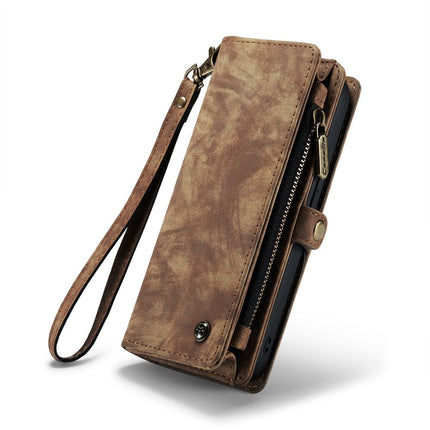 CASEME Apple iPhone 12/12 Pro Vintage Portemonnee Hoesje - Brown - Casebump