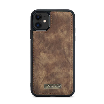 CASEME Apple iPhone 12/12 Pro Vintage Portemonnee Hoesje - Brown - Casebump