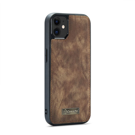 CASEME Apple iPhone 12/12 Pro Vintage Portemonnee Hoesje - Brown - Casebump