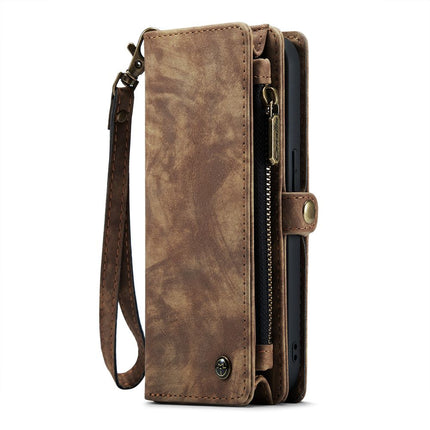 CASEME Apple iPhone 12/12 Pro Vintage Portemonnee Hoesje - Brown - Casebump