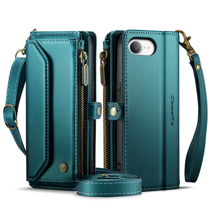 Caseme Case Apple iPhone 17e / 16e - Crossbody Wallet Case - Green