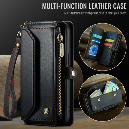 Caseme Case Apple iPhone 17e / 16e - Crossbody Wallet Case - Black