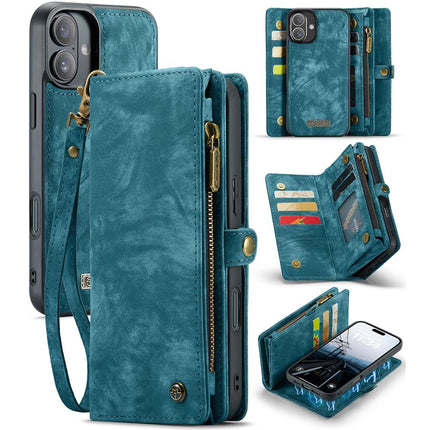 Caseme Case iPhone 16  - Multifunctional Wallet - Blue
