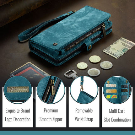 Caseme Case iPhone 16  - Multifunctional Wallet - Blue