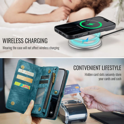 Caseme Case iPhone 16  - Multifunctional Wallet - Blue