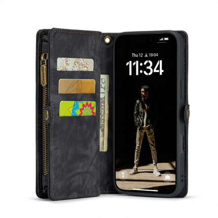 Caseme Case iPhone 16 - Multifunctional Wallet - Black
