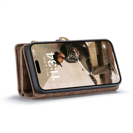 Caseme Case iPhone 16 Pro - Multifunctional Wallet - Brown