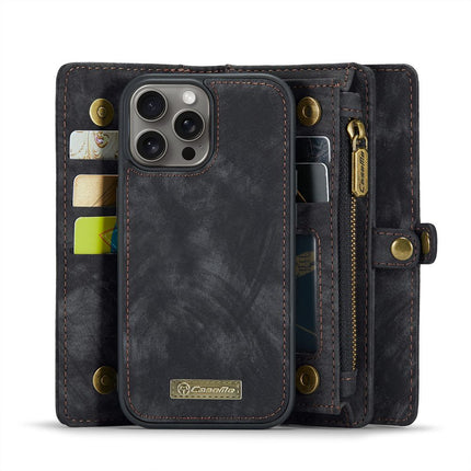 Caseme Case iPhone 16 Pro - Multifunctional Wallet - Black