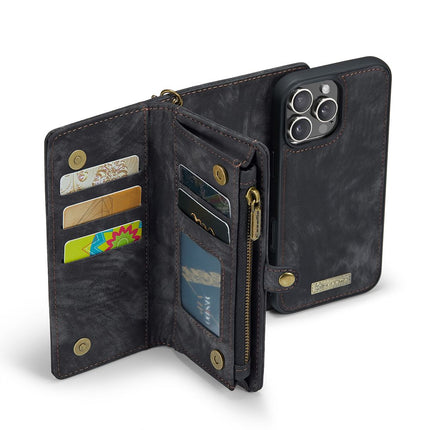 Caseme Case iPhone 16 Pro - Multifunctional Wallet - Black