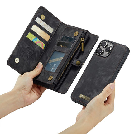 Caseme Case iPhone 16 Pro - Multifunctional Wallet - Black