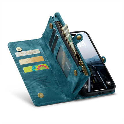 Caseme Case iPhone 16 Pro Max - Multifunctional Wallet - Blue