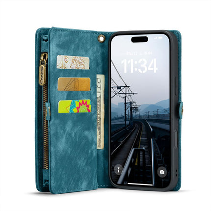 Caseme Case iPhone 16 Pro Max - Multifunctional Wallet - Blue
