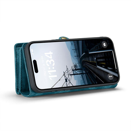 Caseme Case iPhone 16 Pro Max - Multifunctional Wallet - Blue