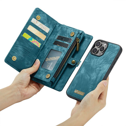 Caseme Case iPhone 16 Pro Max - Multifunctional Wallet - Blue