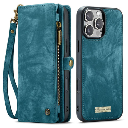 Caseme Case iPhone 16 Pro Max - Multifunctional Wallet - Blue