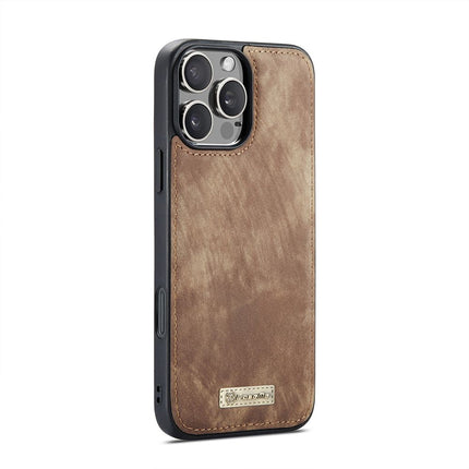 Caseme Case iPhone 16 Pro Max - Multifunctional Wallet - Brown