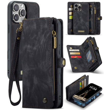 Caseme Case iPhone 16 Pro Max - Multifunctional Wallet - Black