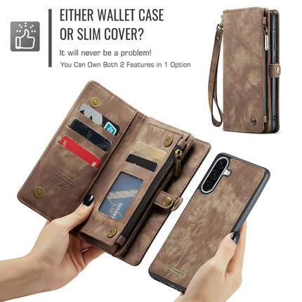 Caseme Case Samsung Galaxy A36 - Multifunctional Wallet - Brown