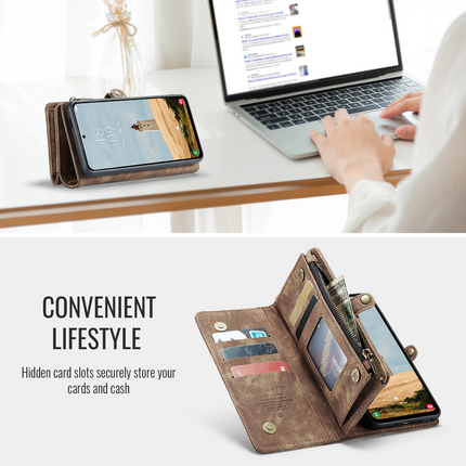 Caseme Case Samsung Galaxy A36 - Multifunctional Wallet - Brown