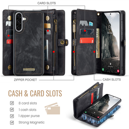 Caseme Case Samsung Galaxy A36 - Multifunctional Wallet - Black