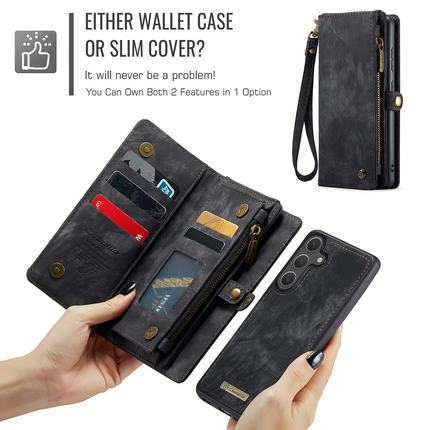 Caseme Case Samsung Galaxy S25+ - Multifunctional Wallet - Black