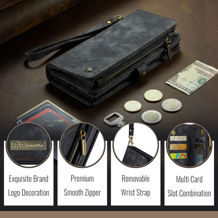 Caseme Case Samsung Galaxy S25+ - Multifunctional Wallet - Black