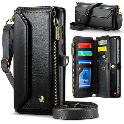 Caseme Case Samsung Galaxy S25+ - Crossbody Wallet Case - Black