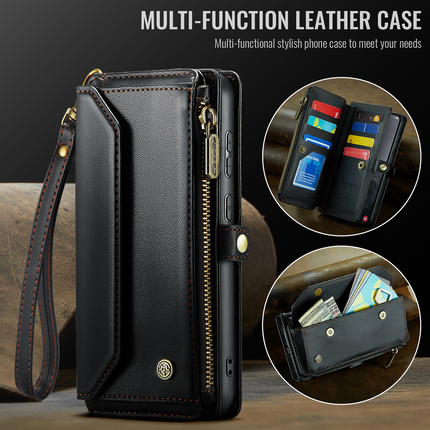 Caseme Case Samsung Galaxy S25+ - Crossbody Wallet Case - Black