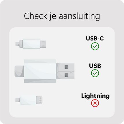 Essential USB-A to USB-C PD Cable - 20cm - White