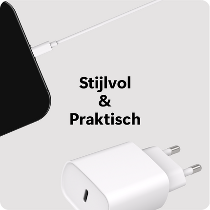 Essential USB-A to USB-C PD Cable - 20cm - White