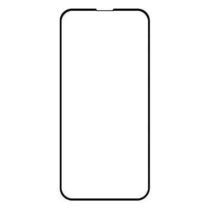 iPhone 13 Pro Max - Full Cover Screenprotector Tempered Glass - Black