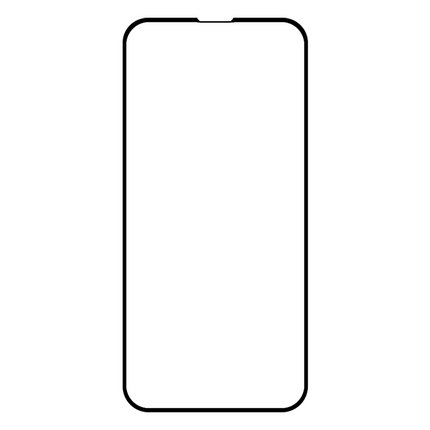 iPhone 14 Plus - Full Cover Screenprotector Tempered Glass - Black