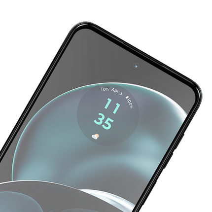 Motorola Moto G14/G54 5G - Full Cover Screenprotector Tempered Glass - Black